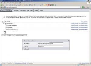 Structure management interface